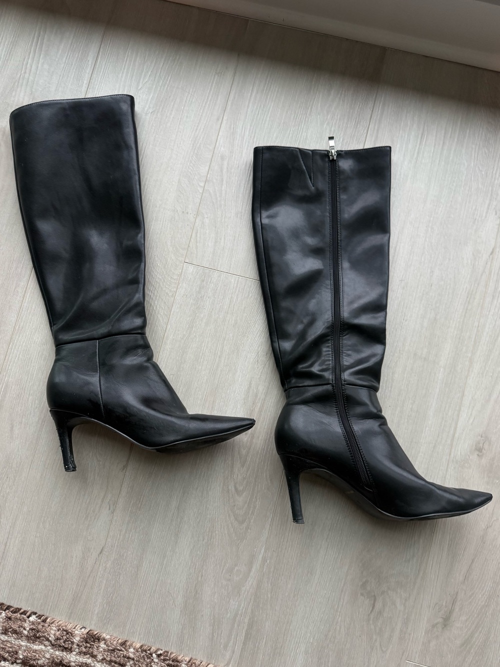 Black Knee High Boots